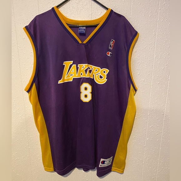 Vintage KOBE BRYANT #8 Los Angeles Lakers Champion Jersey - Picture 1 of 6